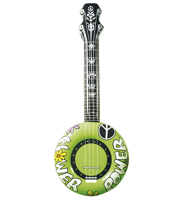 Hippie Banjo | 60'erne Hippie Musikinstrument - Kropstilbehør - Temashop
