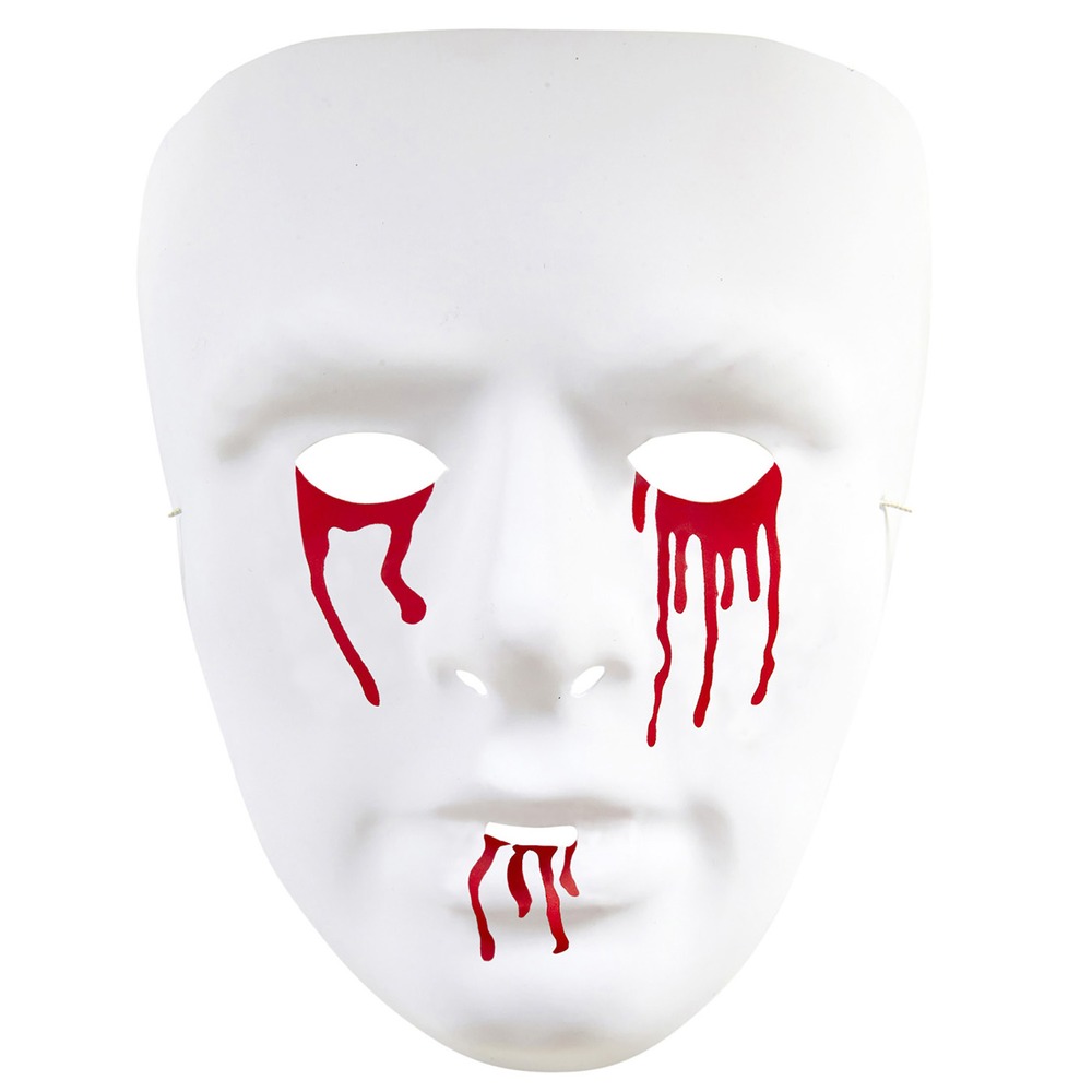 Hvid Maske Med Blod