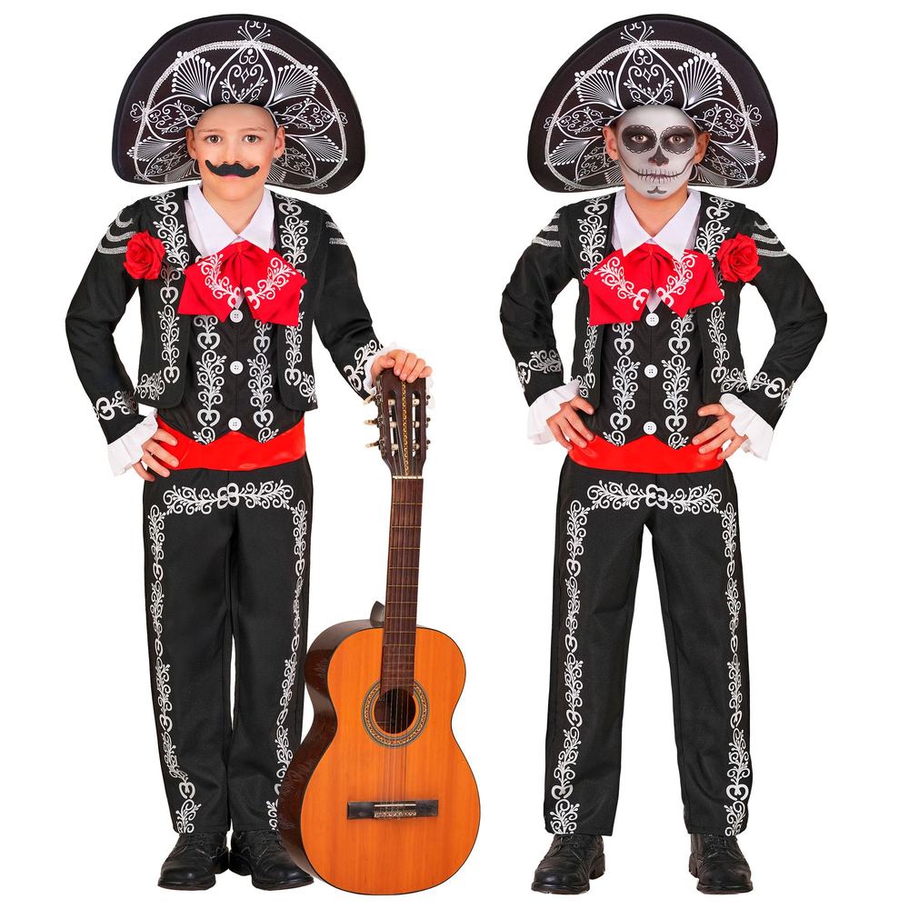 Dia De Los Muertos Mariachi Børnekostume | Day of the Dead udklædning til børn - Temashop