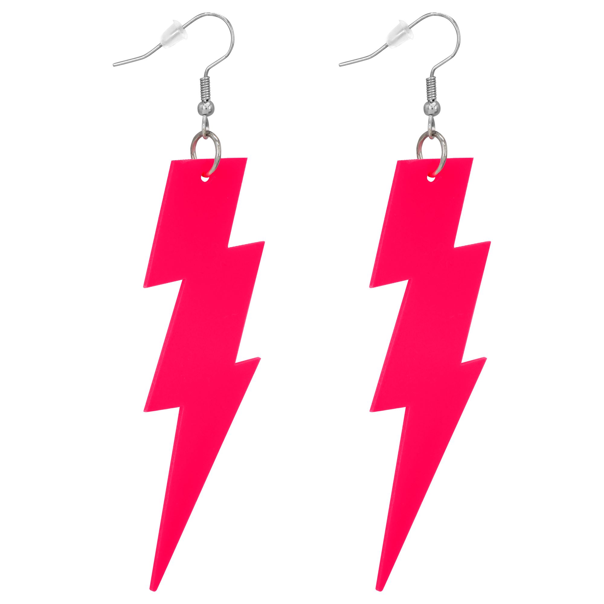 80'er Lyn Øreringe Pink | 80'erne Totally Øreringe - Smykker - Temashop