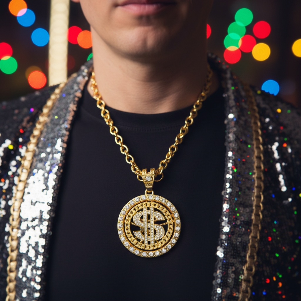 Dollar Halskæde Guld | Pimp Halskæder - Smykker - Temashop