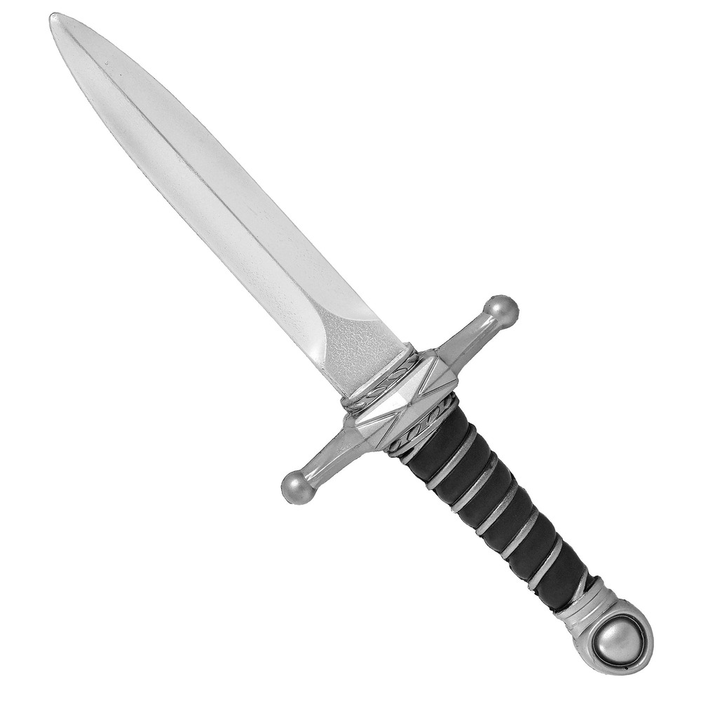 Historisk Dolk Sølv/Sort (40 cm) | Vikings Våben - Kropstilbehør - Temashop