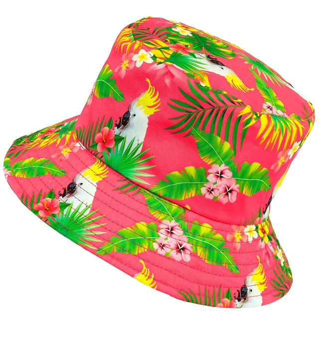Hawaii Kakadue Bøllehat Lyserød | Hawaii Hat / Hue / Hjelm - Hovedtilbehør - Temashop
