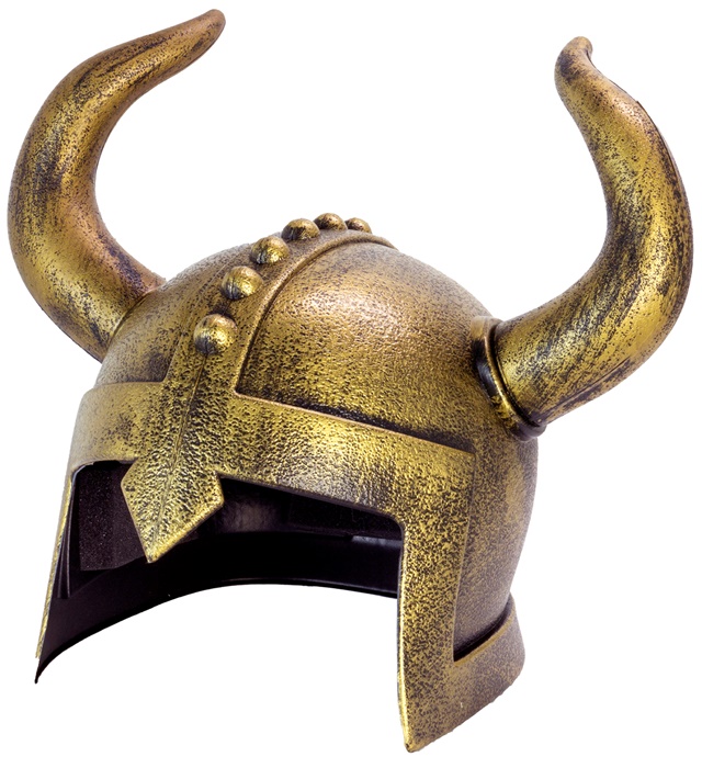 Hornet Vikinghjelm Bronze/Guld | Viking Hat / Hue / Hjelm - Hovedtilbehør - Temashop