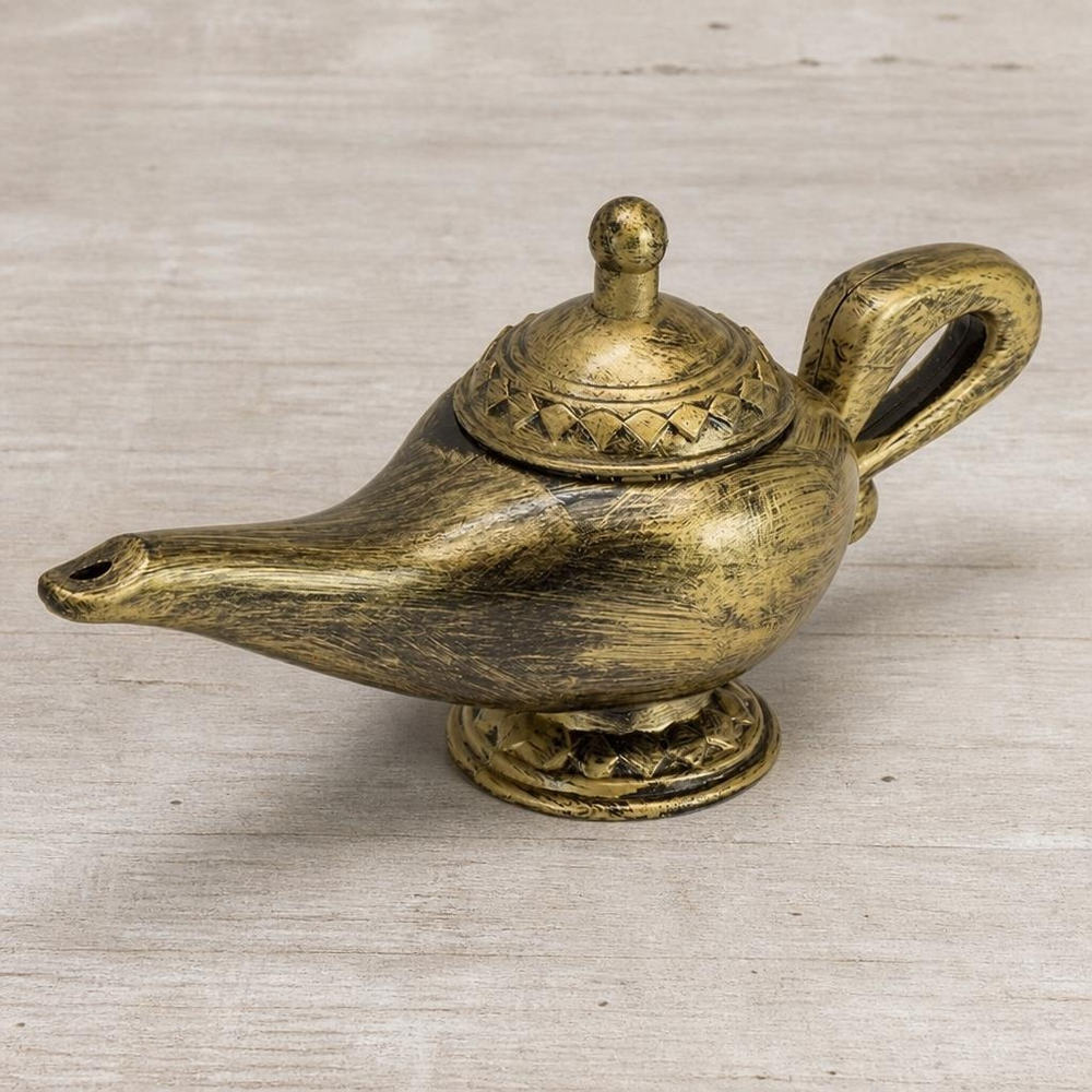 Magisk Åndelampe Guld (23 cm) | Aladdin Props - Dekoration - Temashop