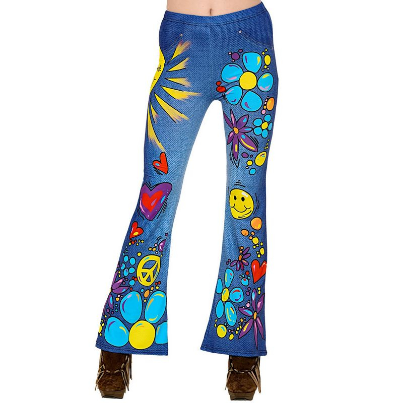Hippie Jeans Leggings | 60'erne Hippie Strømper / Strømpebukser / Knæstrømper - Beklædning - Temashop