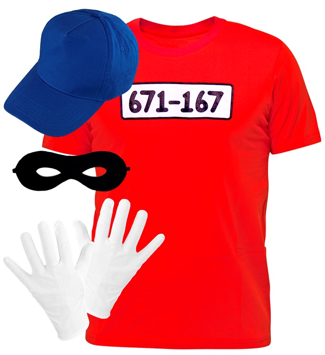 Tegneserie Tyv Kostume