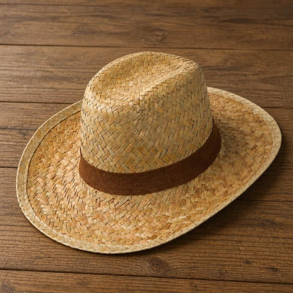 Safari Stråhat Natur (60 cm) | Safari Hat / Hue / Hjelm - Hovedtilbehør - Temashop