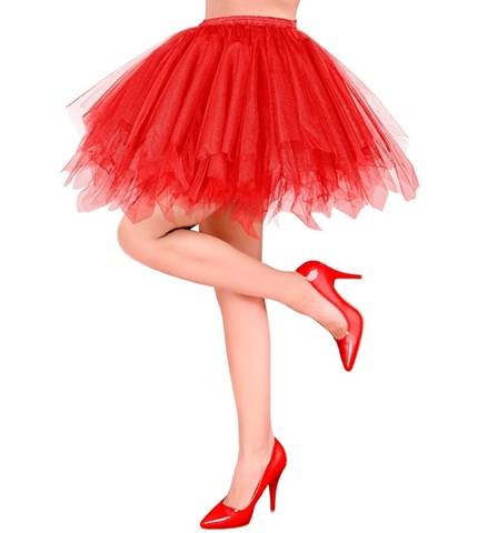 Tutu Skørt Rød | Ballerina Bukser / Skørt / Shorts - Beklædning - Temashop