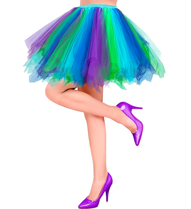 Tutu Skørt Blå/Grøn/Lilla | Ballerina Bukser / Skørt / Shorts - Beklædning - Temashop