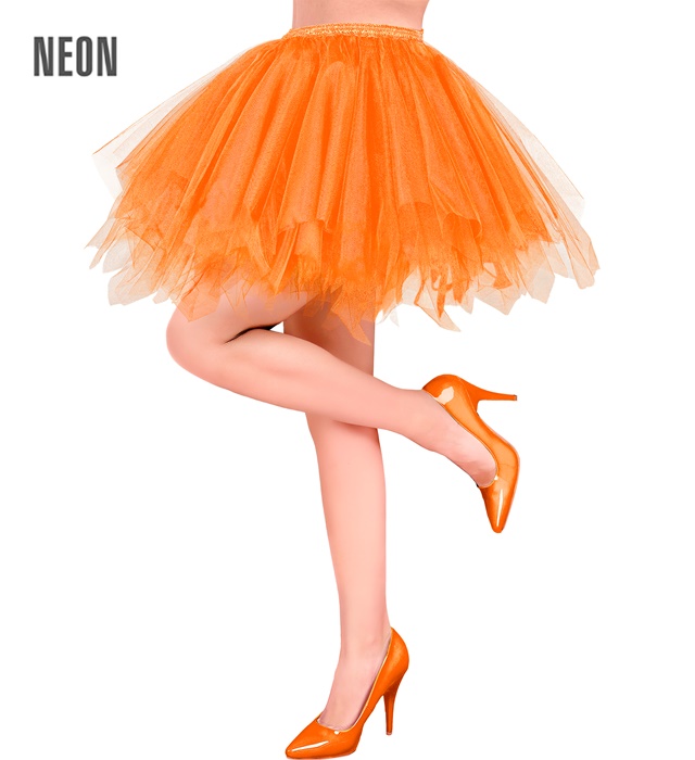 Tutu Skørt Neonorange | Ballerina Bukser / Skørt / Shorts - Beklædning - Temashop