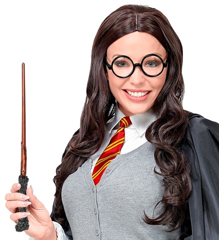 Troldmandslærling Briller & Tryllestav | Harry Potter Kostumekit - Beklædning - Temashop