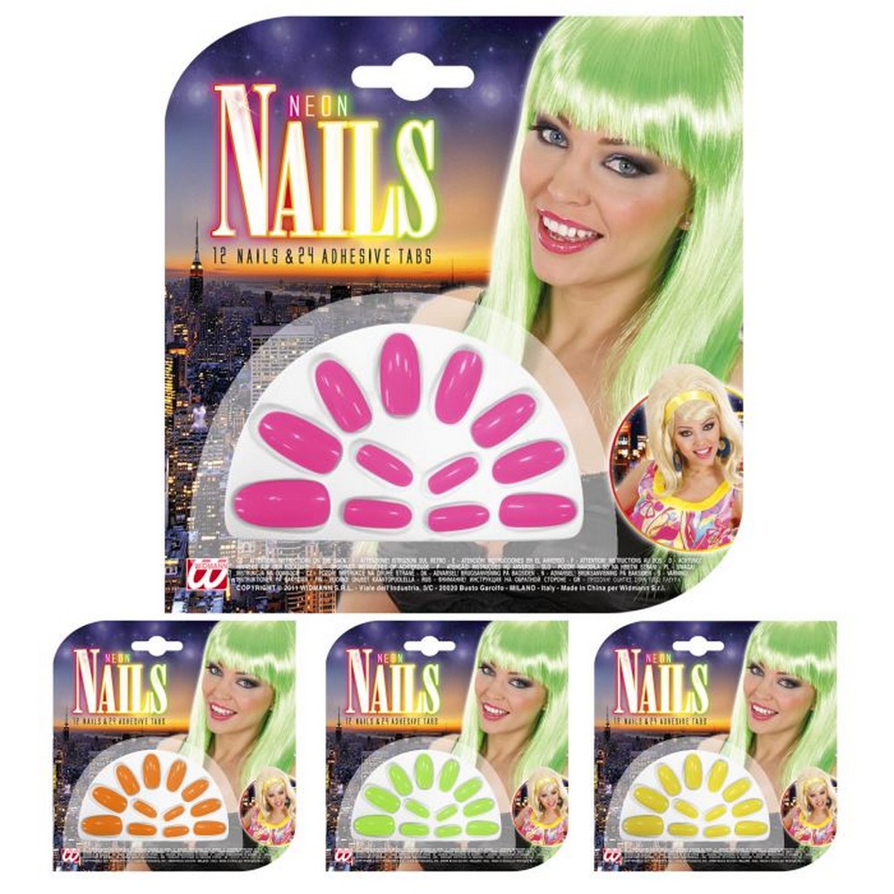 Neon Neglesæt Mix | UV / Neon Negle / Neglelak - Makeup / Negle - Temashop