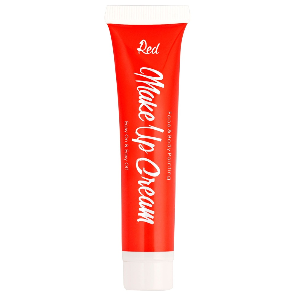 Rød Ansigtsmaling Tube | Djævel Sminke / Makeup - Makeup / Negle - Temashop