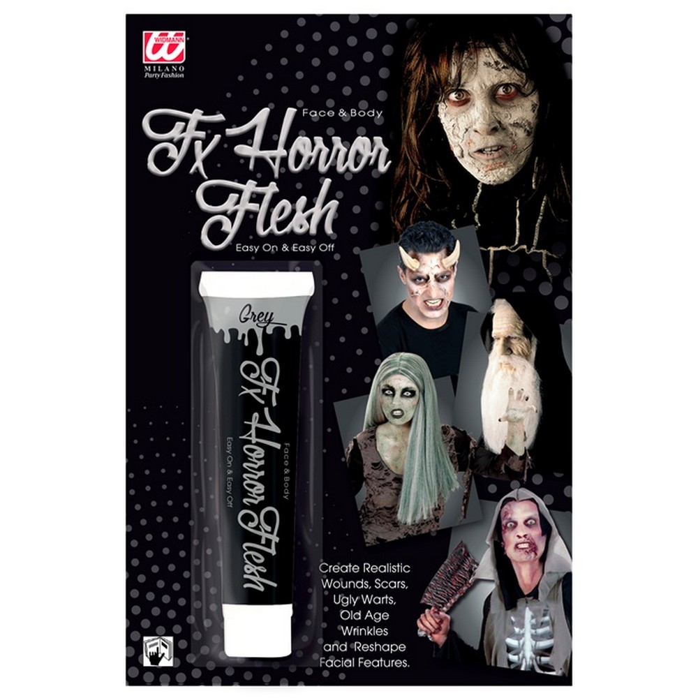 Horror Latex Hud Grå | Zombie Sminke / Makeup - Makeup / Negle - Temashop