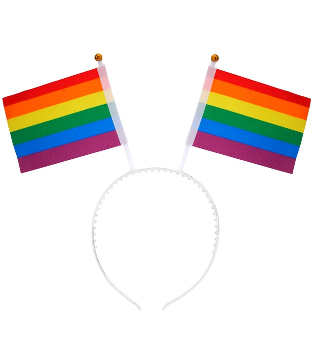 Pride Flag Hårbøjle | Pride Hårbøjle / Pandebånd / Hårbånd - Hovedtilbehør - Temashop