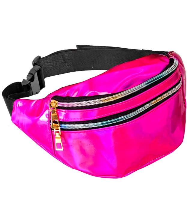Holografisk Bæltetaske Pink | Pink tema Taske / Pung - Kropstilbehør - Temashop