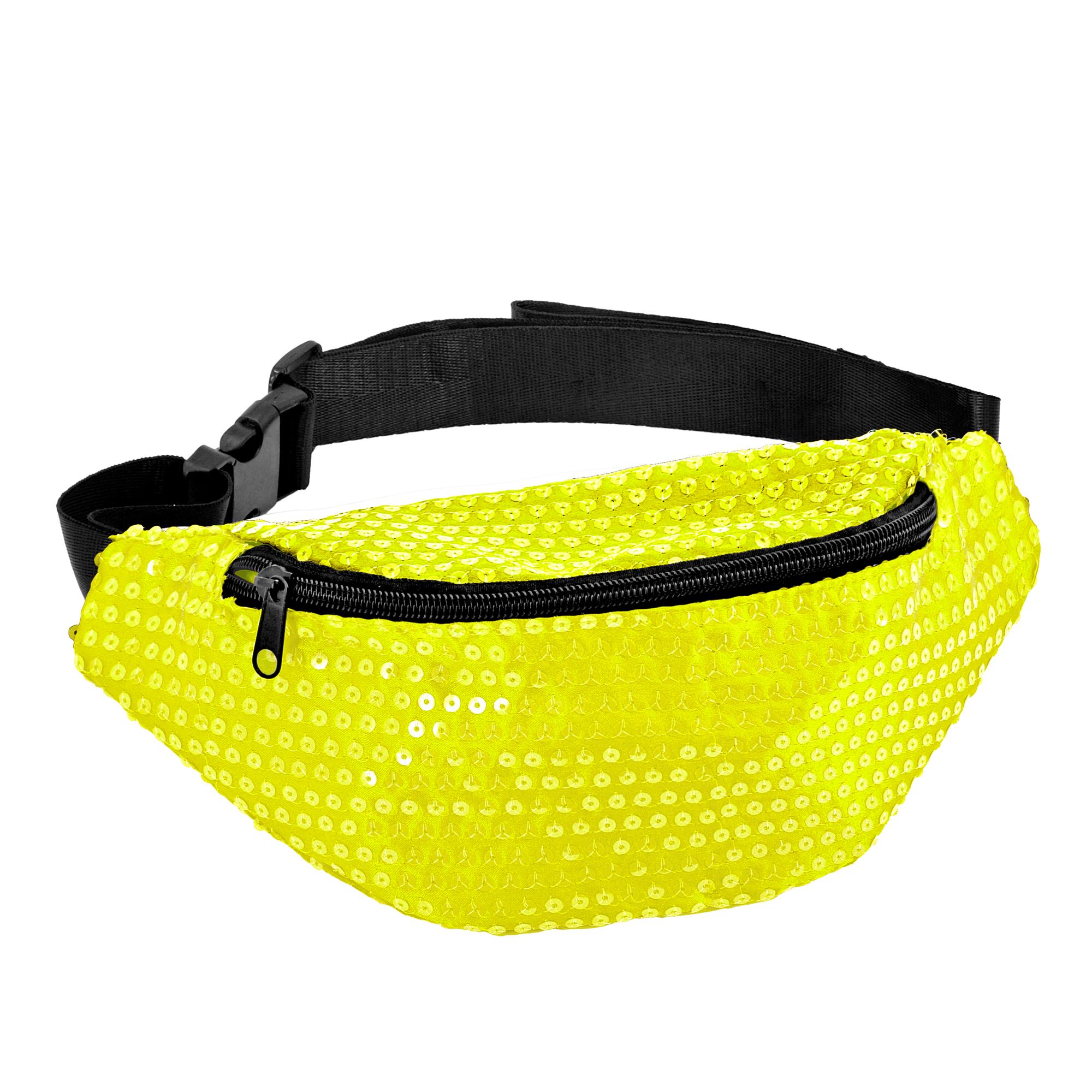 Paillet Bæltetaske Neongul | Gul tema Taske / Pung - Kropstilbehør - Temashop