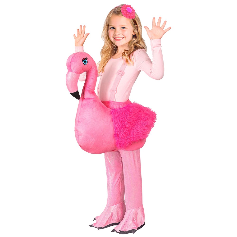 Flamingo Børnekostume | Flamingo udklædning til børn - Temashop
