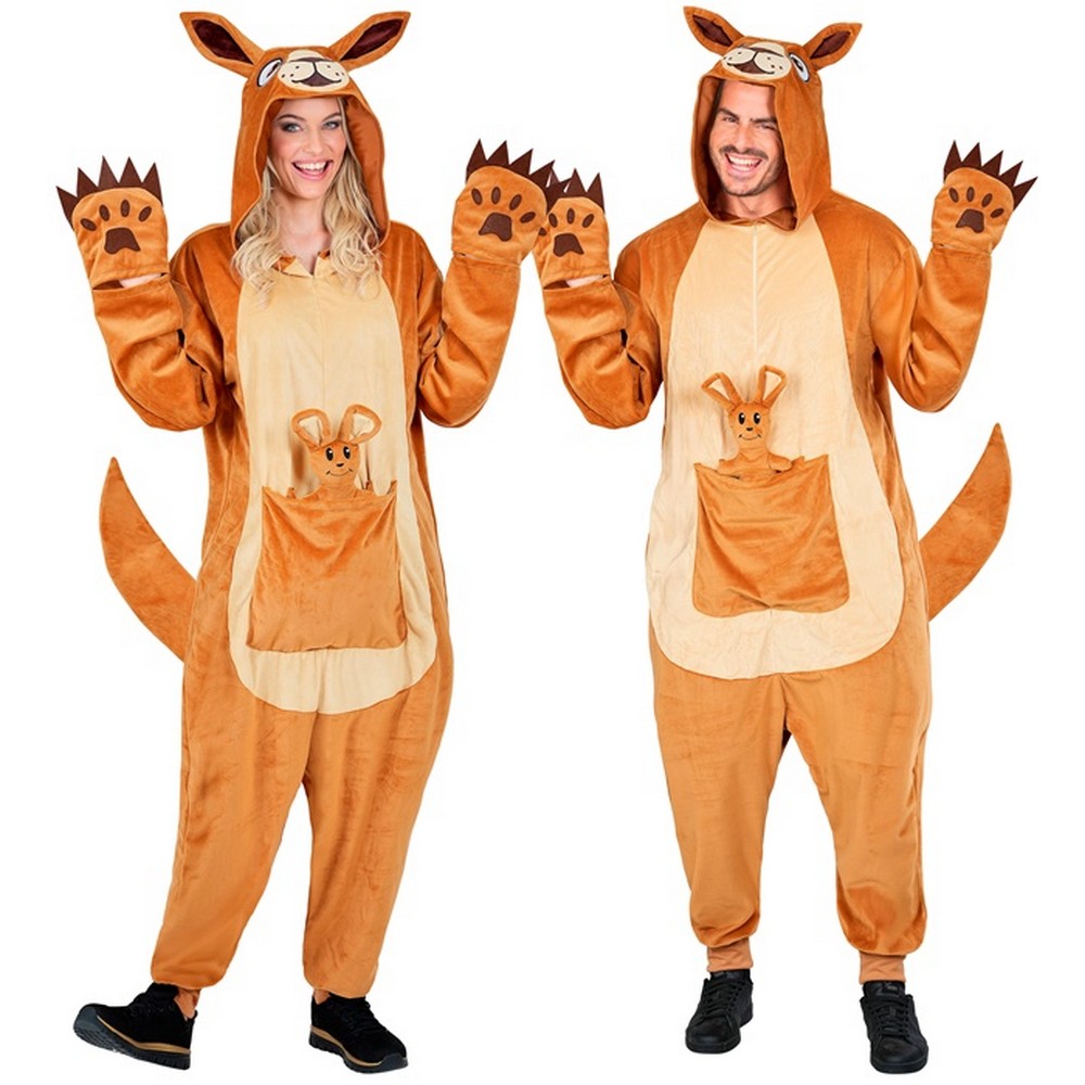 Plys Kænguru Kostume - Dyr kostume til voksne i størrelserne S-XL | Kænguru - Temashop