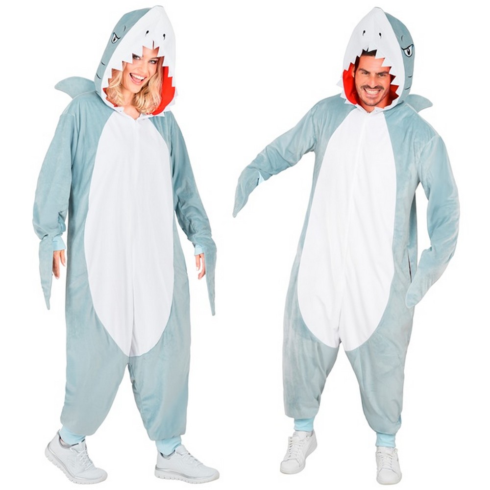Plys Haj Kostume - Dyr kostume til voksne i størrelserne S-XL | Haj - Temashop