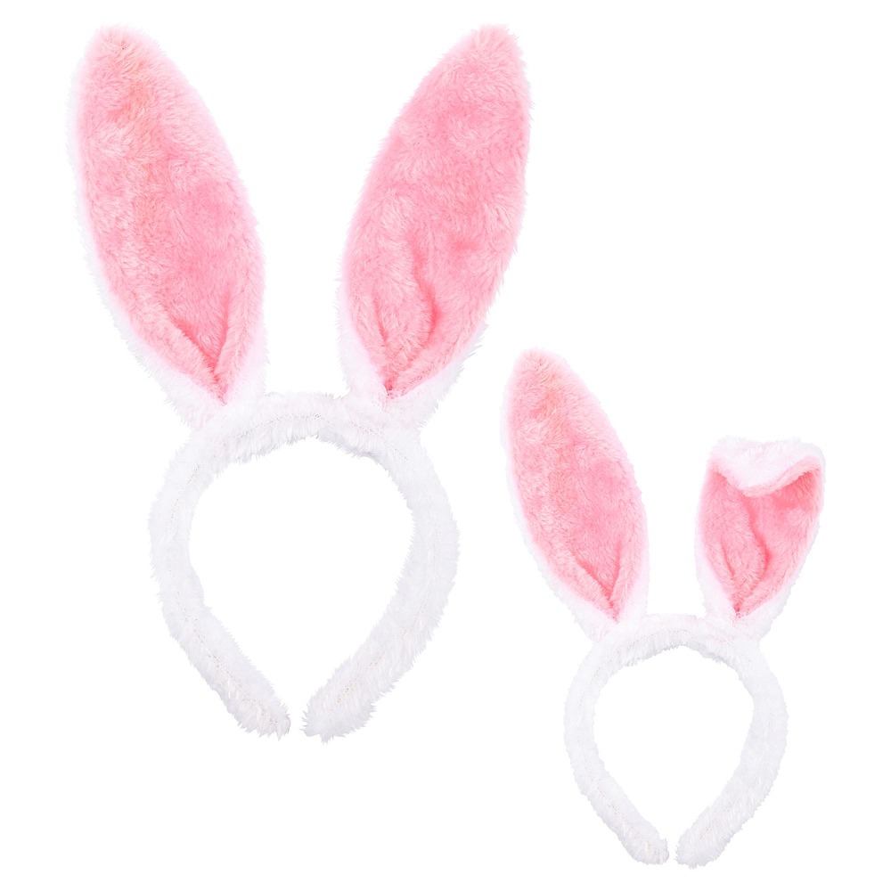 Bløde Kaninører | Bunny Hårbøjle / Pandebånd / Hårbånd - Hovedtilbehør - Temashop