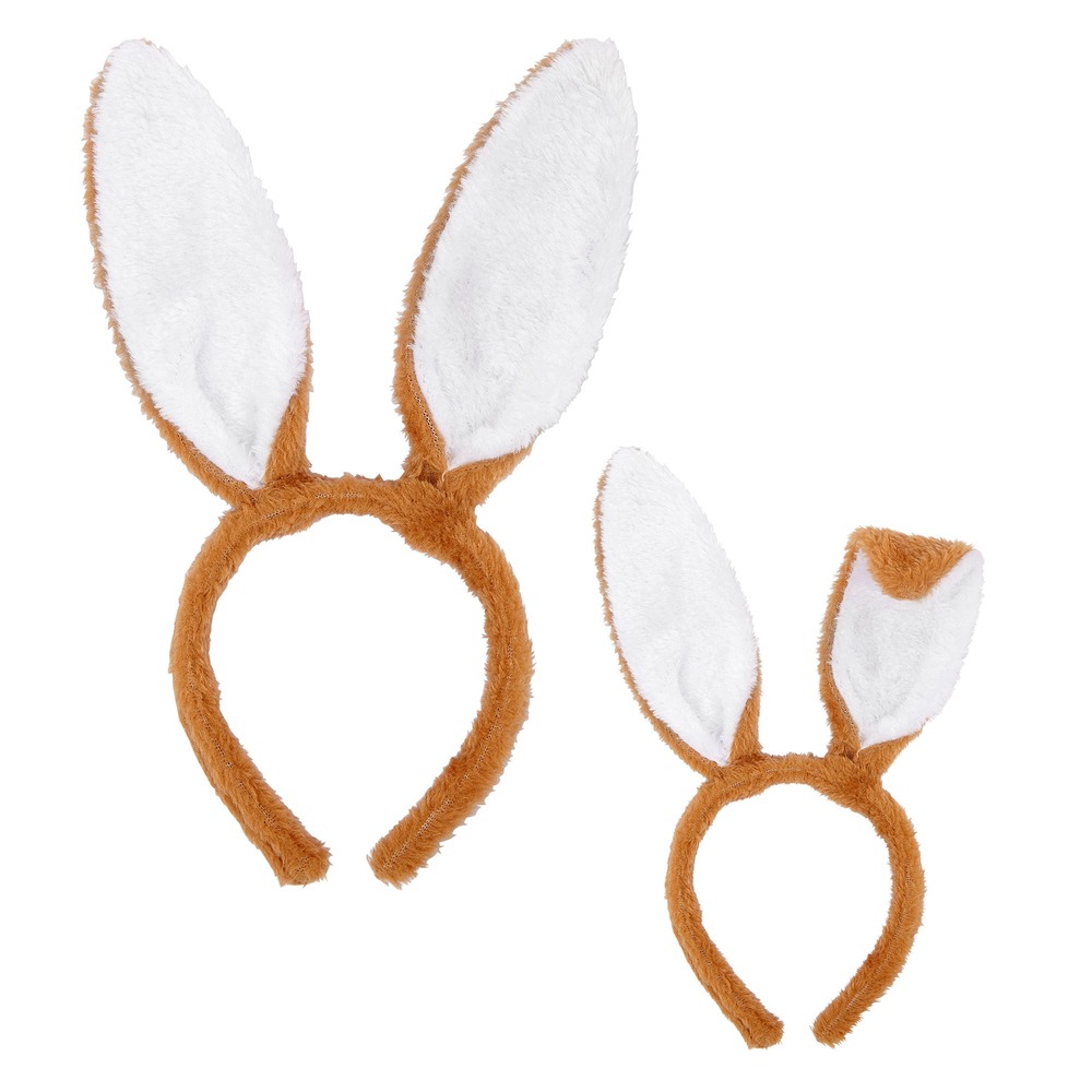 Brune Kaninører | Bunny Hårbøjle / Pandebånd / Hårbånd - Hovedtilbehør - Temashop