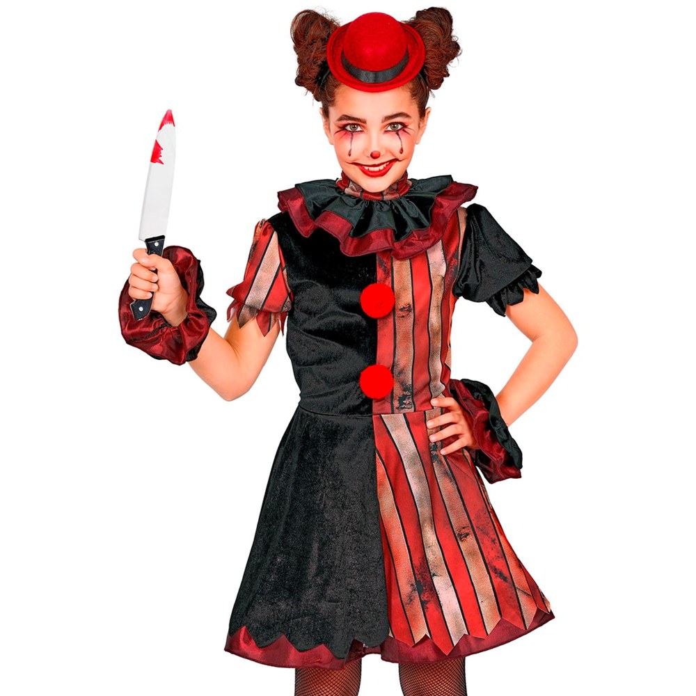 Ond Klovn Børnekostume | Horror Clown udklædning til børn - Temashop