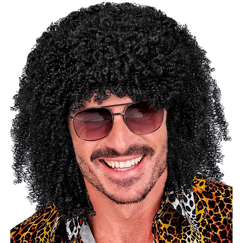 Sort Afro Paryk | Brasilien Paryk - Hovedtilbehør - Temashop