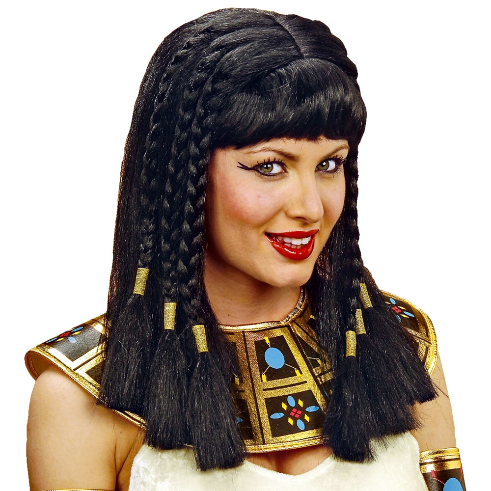 Sort Kleopatra Paryk | Det gamle Egypten Paryk - Hovedtilbehør - Temashop