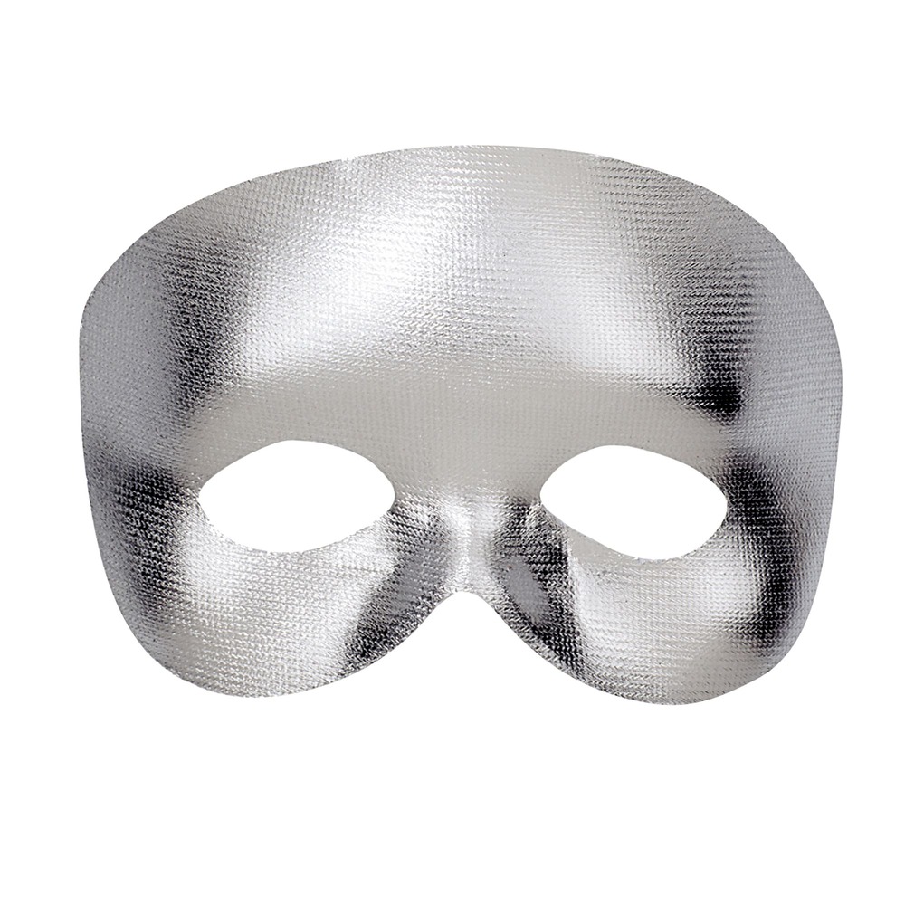 Maskerade Øjenmaske Sølv | Karneval Maske - Hovedtilbehør - Temashop