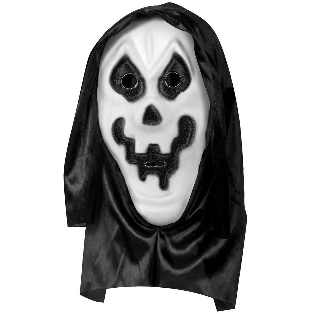 Hætteklædt Spøgelsesmaske | Spøgelse Maske - Hovedtilbehør - Temashop