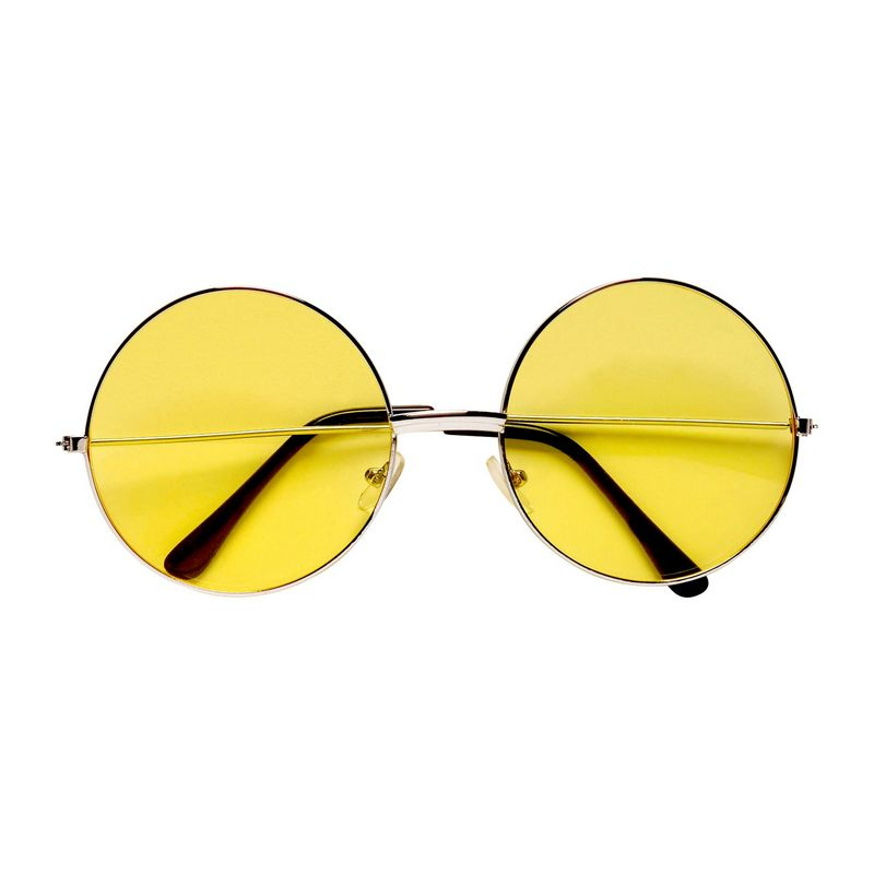 60'er Hippiebriller Gul | 60'erne Hippie Briller - Hovedtilbehør - Temashop