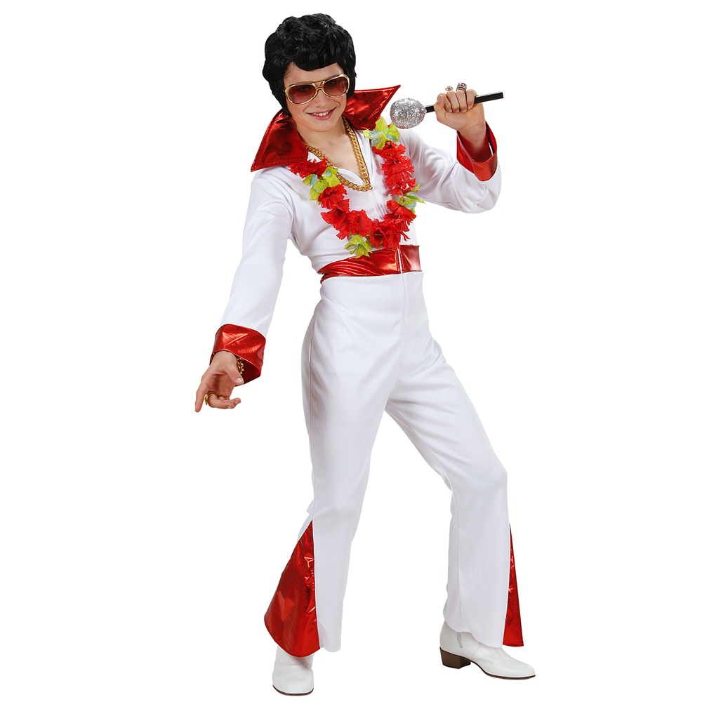 Elvis Børnekostume Hvid | Elvis udklædning til børn - Temashop