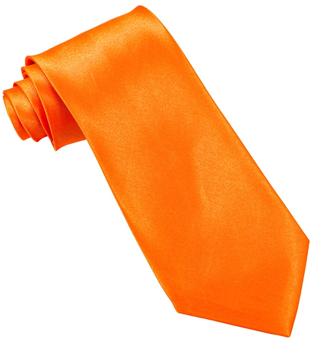 Satin Slips Neonorange | Orange tema Slips - Beklædning - Temashop