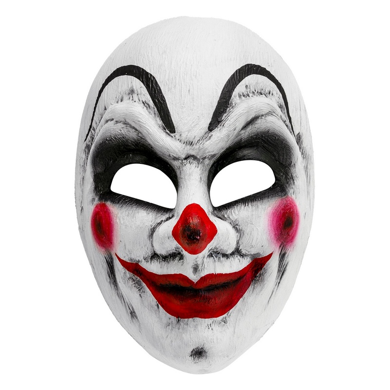 Horror Clown Maske | Horror Clown Maske - Hovedtilbehør - Temashop