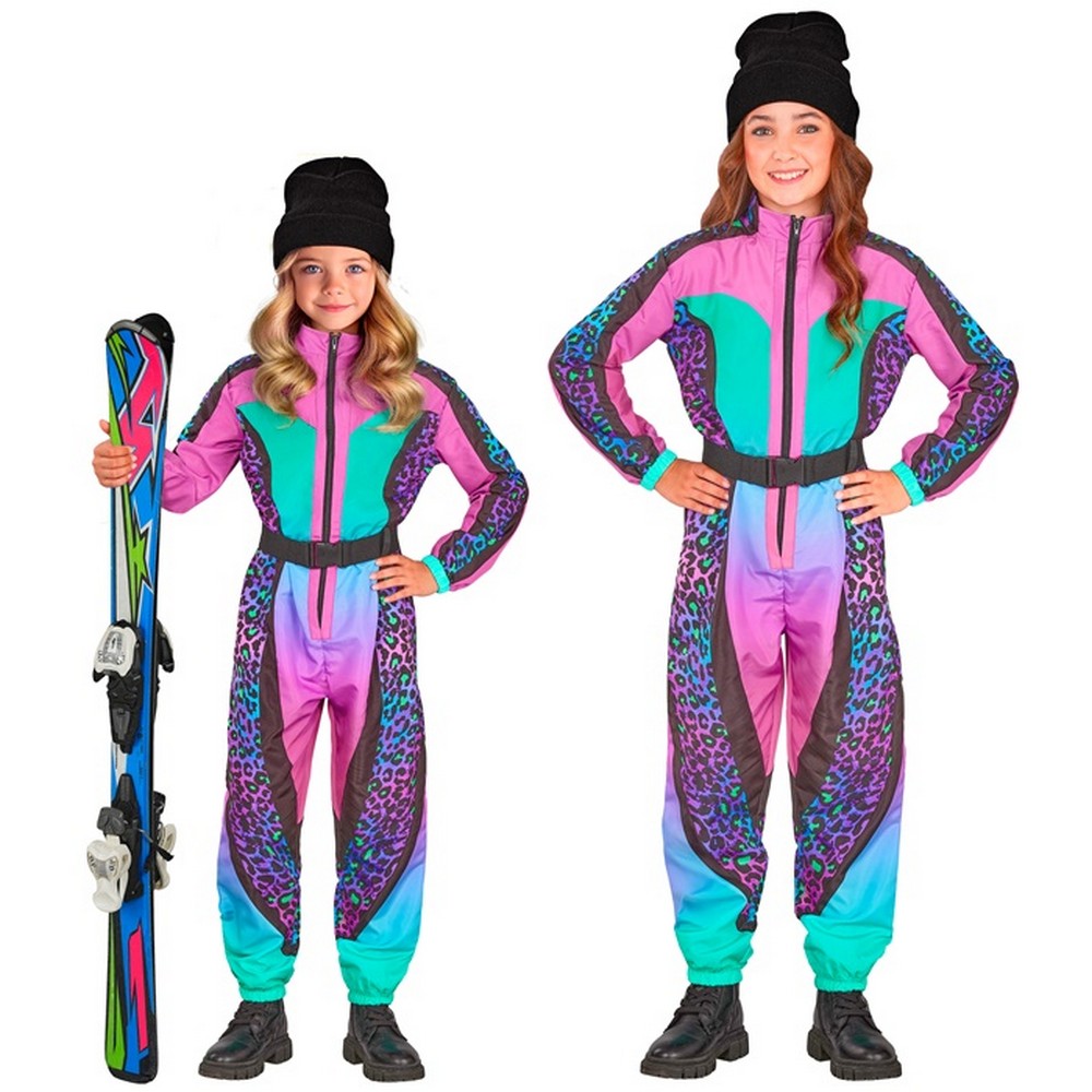 Leopard Skidragt Børnekostume Multifarvet - Sport kostume til børn i størrelserne 104-170 | Ski udklædning til børn - Temashop