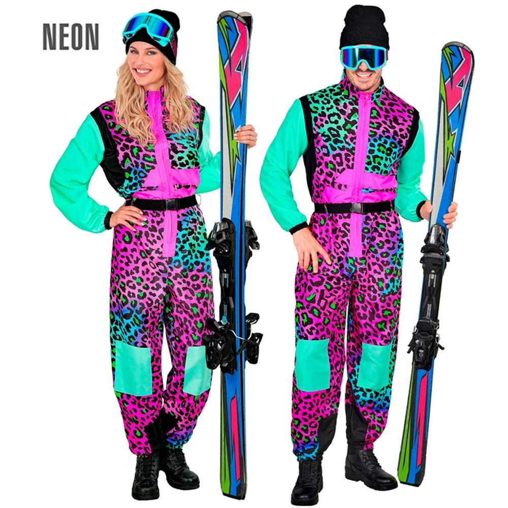 Leopard Skidragt Kostume Multifarvet - Sport kostume til voksne i størrelserne S-XL | Ski - Temashop