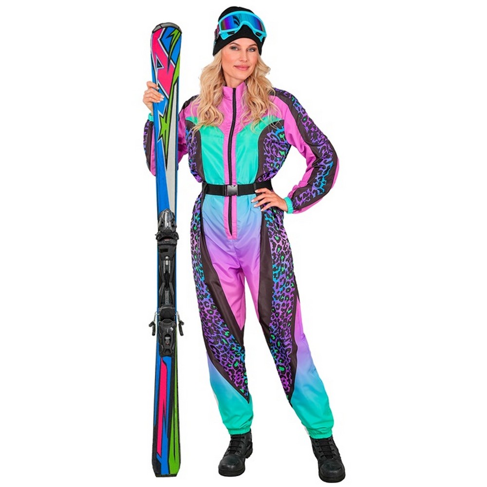 Leopard Skidragt Kostume Multifarvet - Sport kostume til voksne i størrelserne S-XL | Ski kostume til kvinder - Temashop