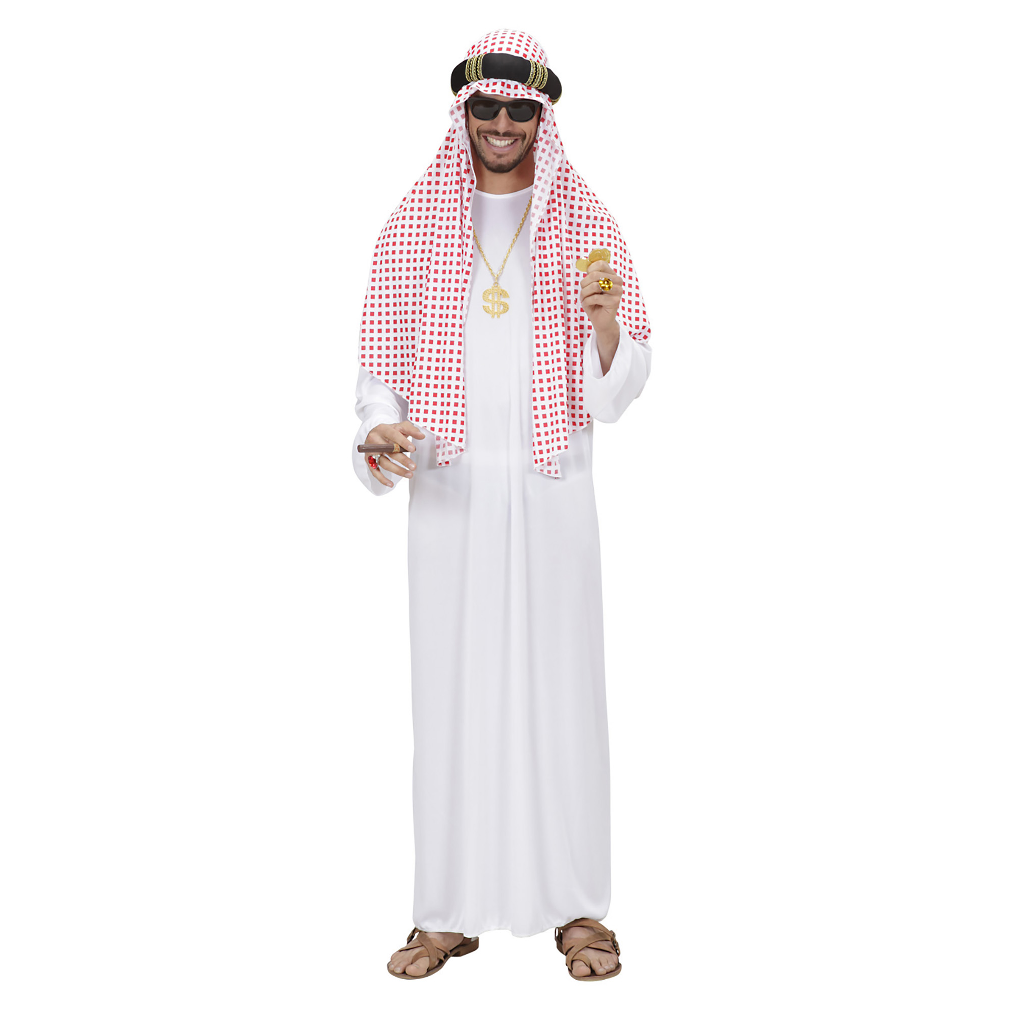 Klassisk Sheik Kostume - Professioner kostume til voksne i størrelserne S-XL | Sheik kostume til mænd - Temashop
