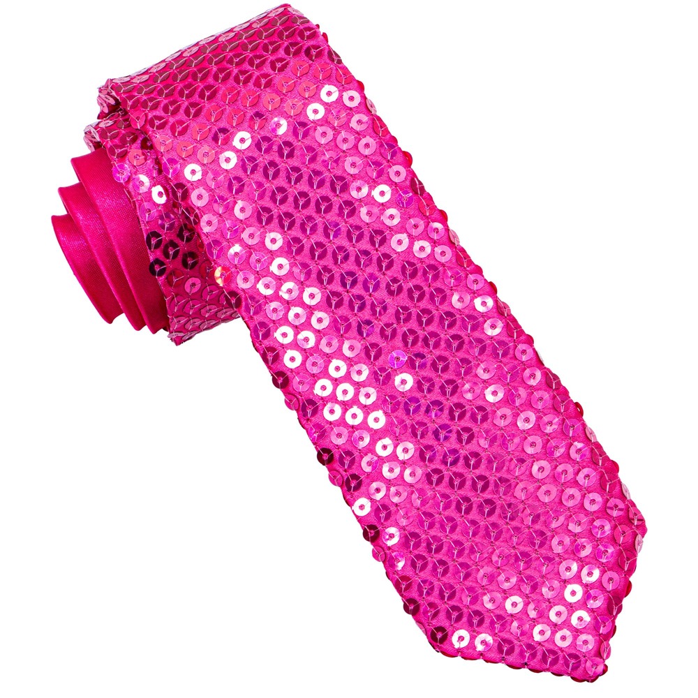 Pailletslips Lyserød | Pink tema Slips - Beklædning - Temashop