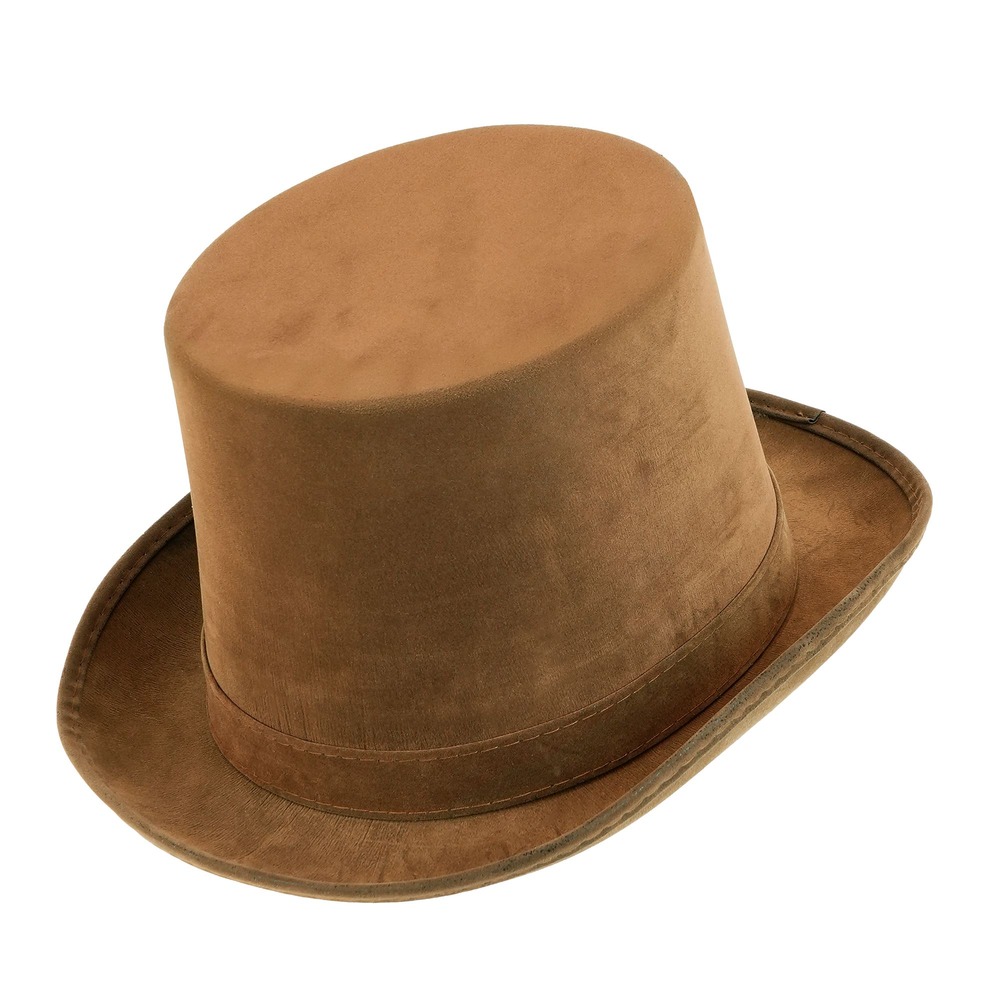 Vintage Cylinderhat Brun (15 cm) | Steampunk Hat / Hue / Hjelm - Hovedtilbehør - Temashop