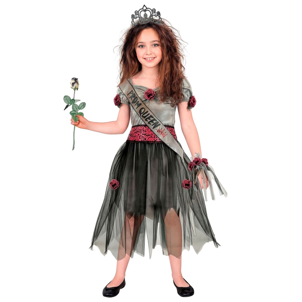 Zombie Prom Queen Børnekostume | Zombie udklædning til børn - Temashop