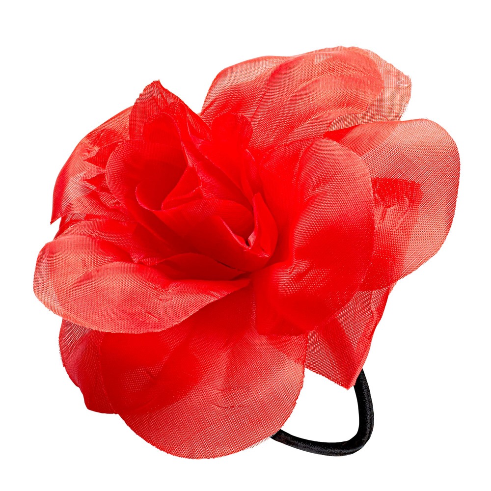 Blomst Hårelastik Rød | Hawaii Hårclips - Hovedtilbehør - Temashop