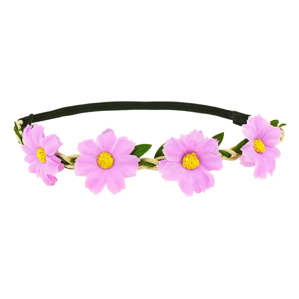 Blomstret Hårbånd Lyserød | Blomst Hårbøjle / Pandebånd / Hårbånd - Hovedtilbehør - Temashop