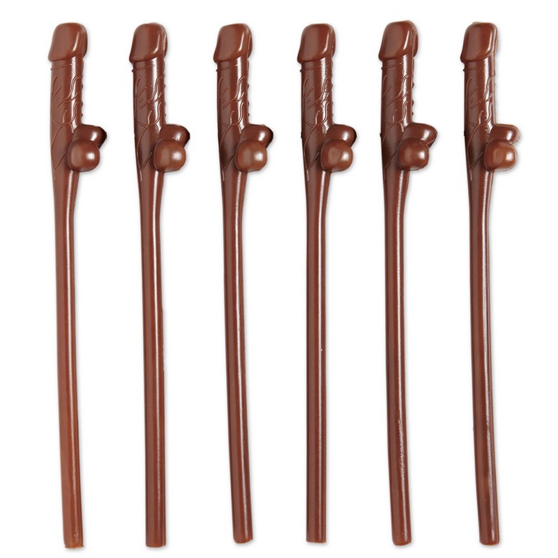 Penis Sugerør Brun