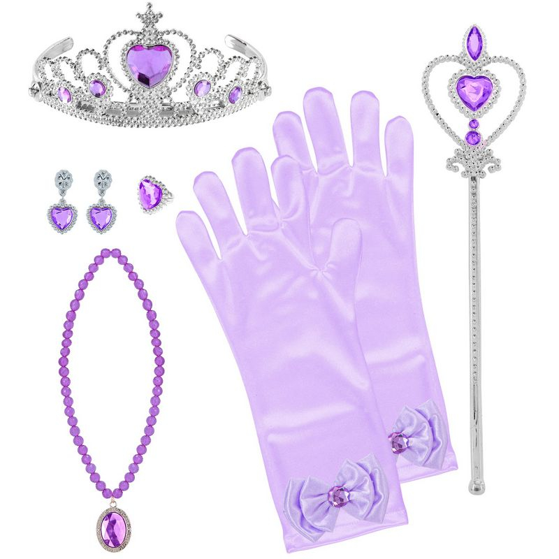 Prinsesse Børnesæt Lilla | Prinsesse Smykkesæt - Smykker - Temashop
