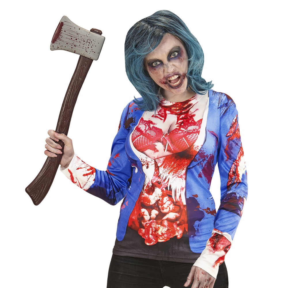 Blodig Zombie Bluse Dame | Zombie kostume til kvinder - Temashop