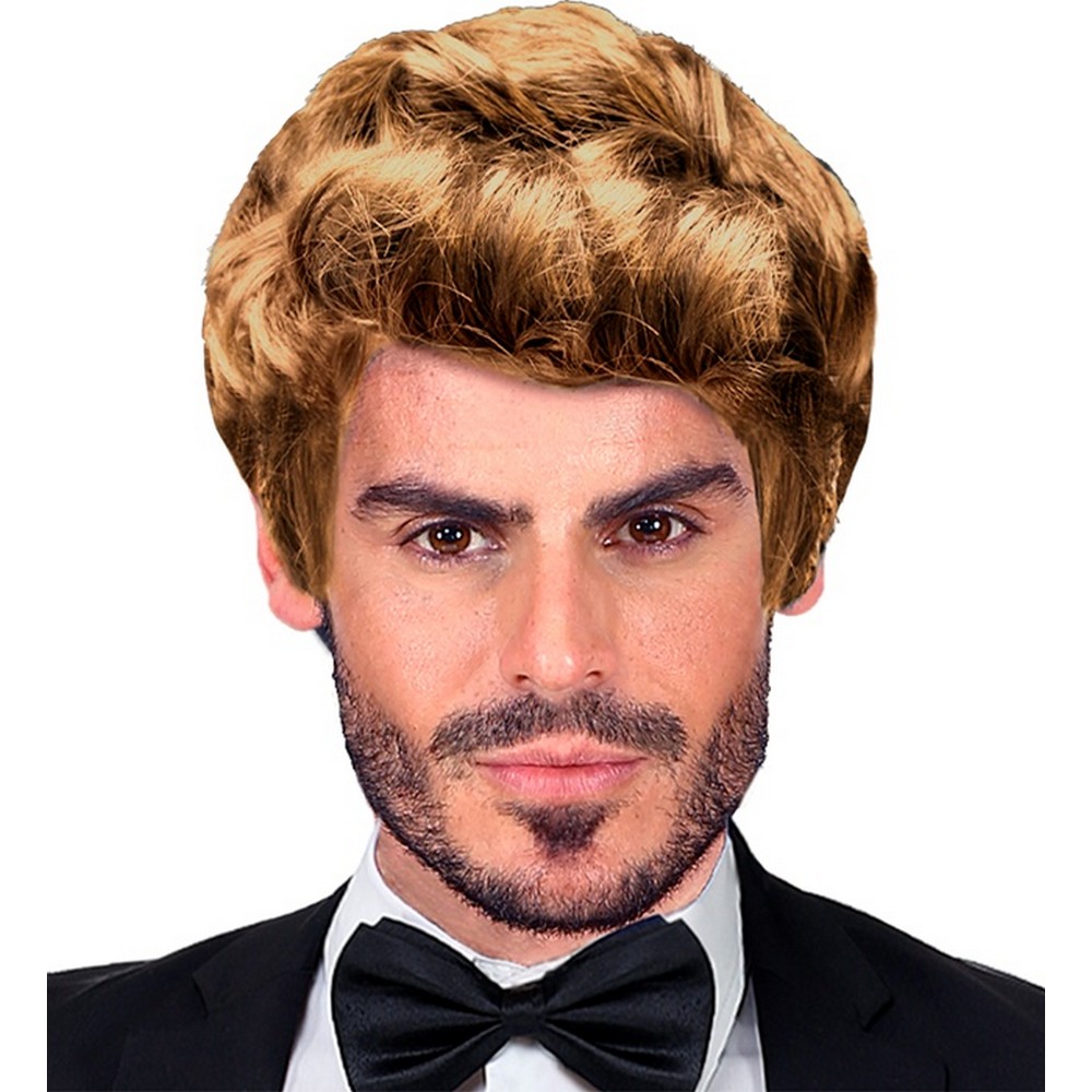 Retro Herreparyk Blond | 90'erne Retro Paryk - Hovedtilbehør - Temashop