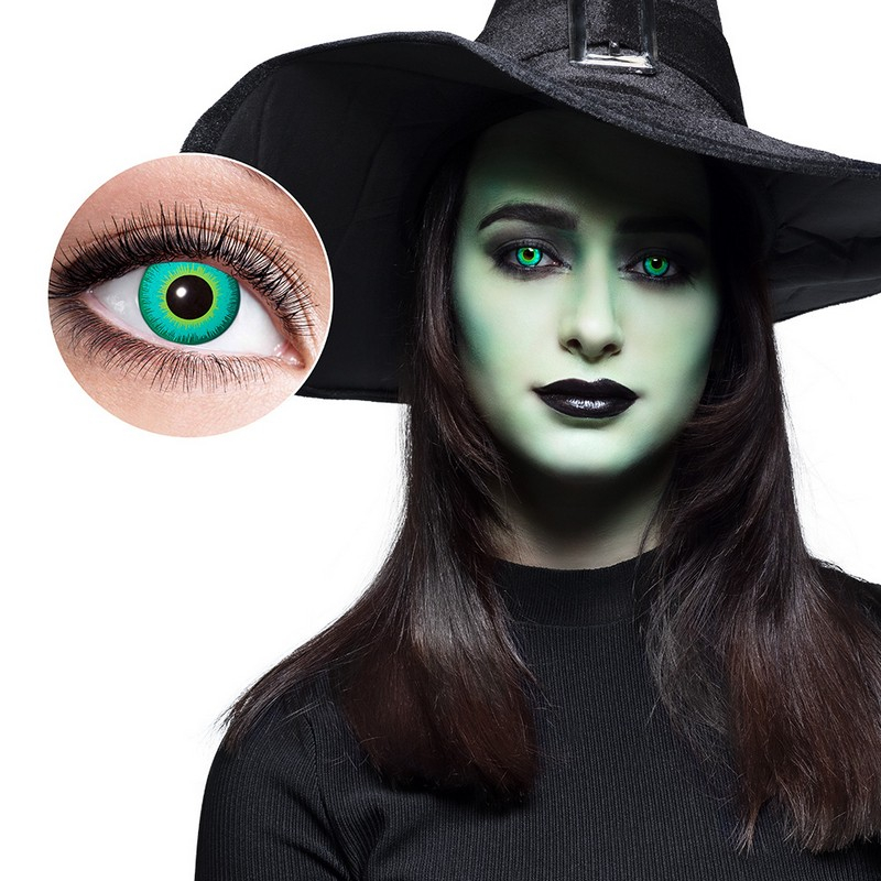 Magic Halloweenlinser Grøn